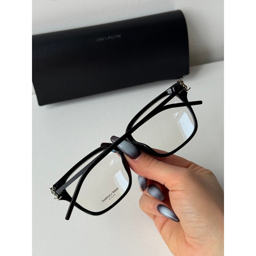 NEW Saint Laurent SL M48O_A/FN OPT Black Eyeglasses Frames - Picture 3 of 7